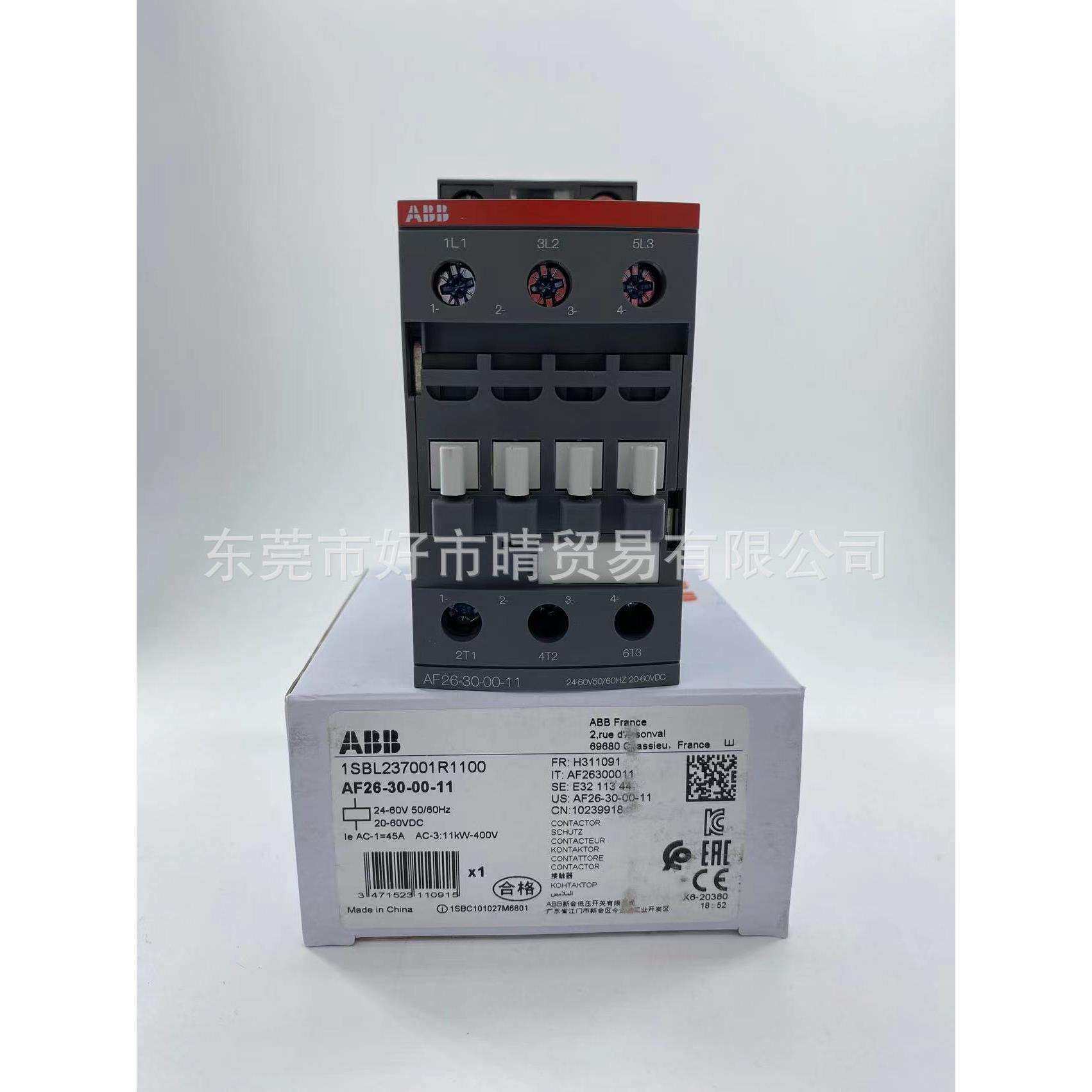 ABB交直流接触器AF26-30-00-13*100-250V；进口1SBL237001R1300