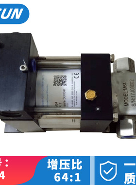 迷你压缩空气驱动油压泵50Bar  M64水压测试泵气液增压阀