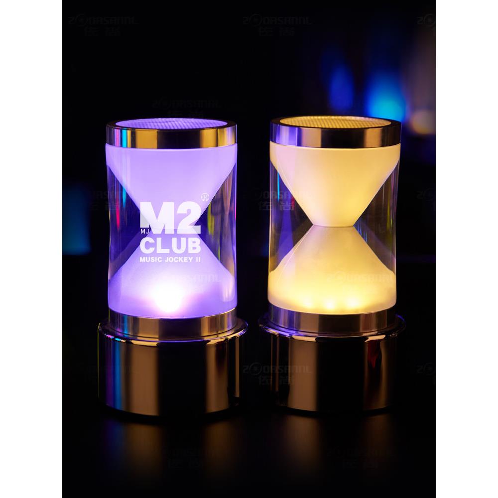 酒吧桌灯小夜灯led充电吧台灯酒吧灯创意ktv卡座七彩沙漏酒吧台灯