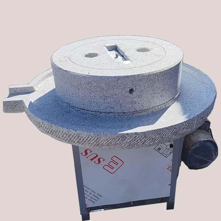 精选石材电动石磨机磨浆机砂岩石硬度适中小型商用石碾子