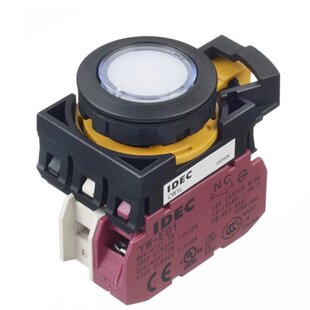 Idec和泉电气带灯平形按钮开关CW1L-M1E01Q常闭1NC白色