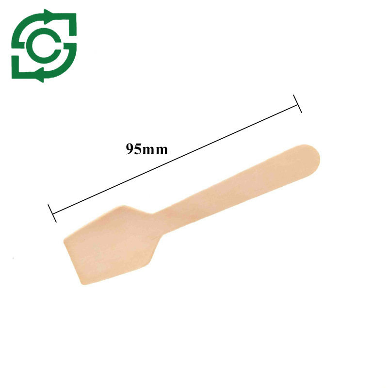 工厂现货大量冰淇淋甜品零食一次性餐具各种尺寸方形小木铲木勺叉