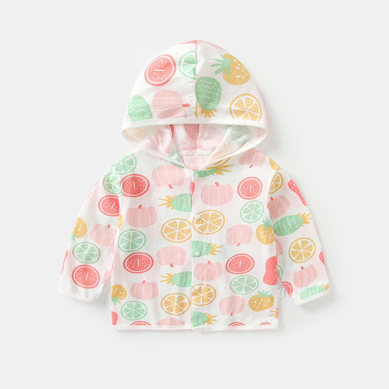 儿童防晒衣纯棉夏季薄款男童宝宝婴儿衣服透气空调衫小童外套女童