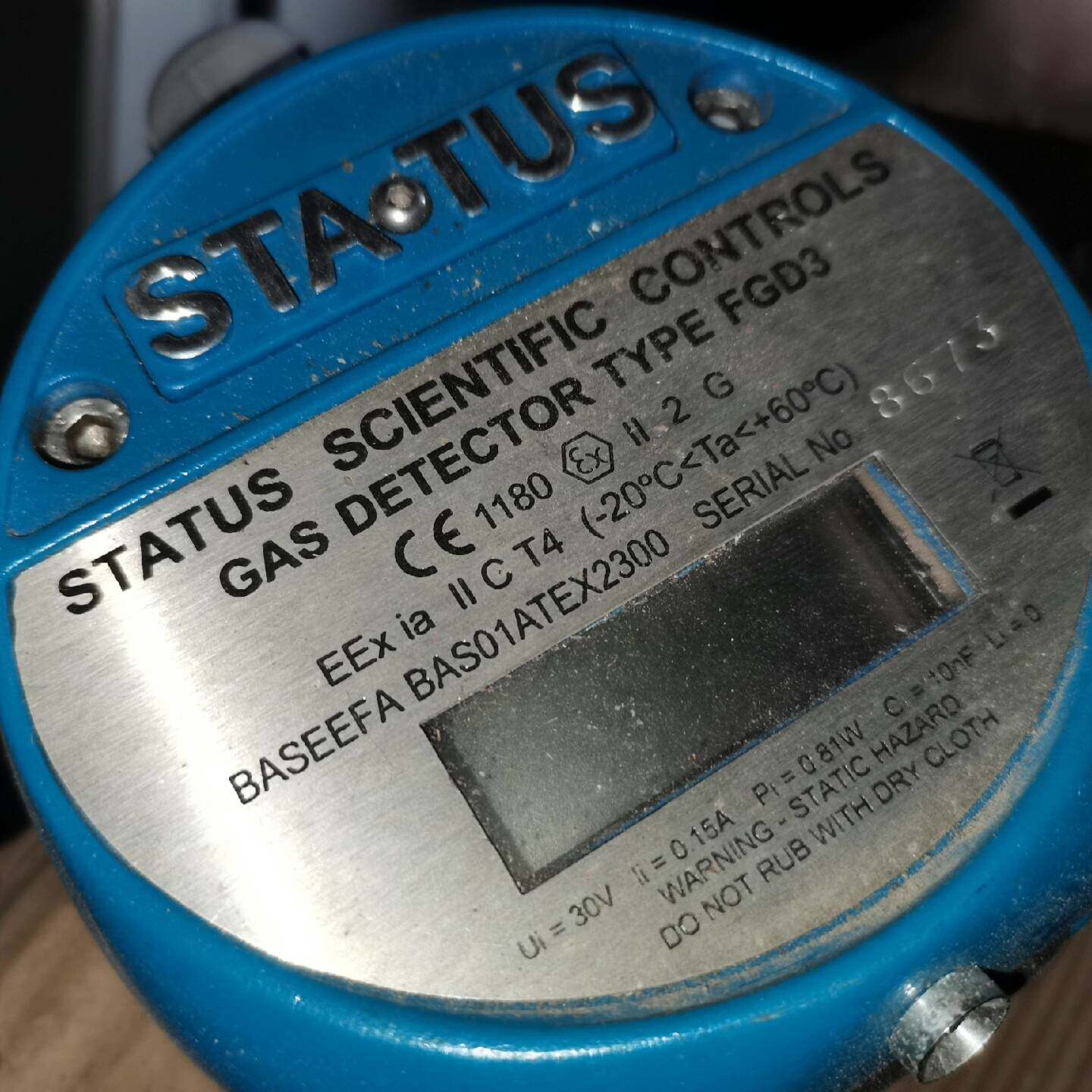 可维修STATUS FGD2 FGD3 气体侦测仪,各有几个议价