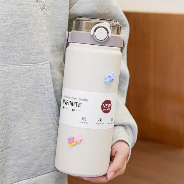 316不锈钢保温杯女学生冰霸杯保冷大容量吸管可爱水杯水壶保温壶