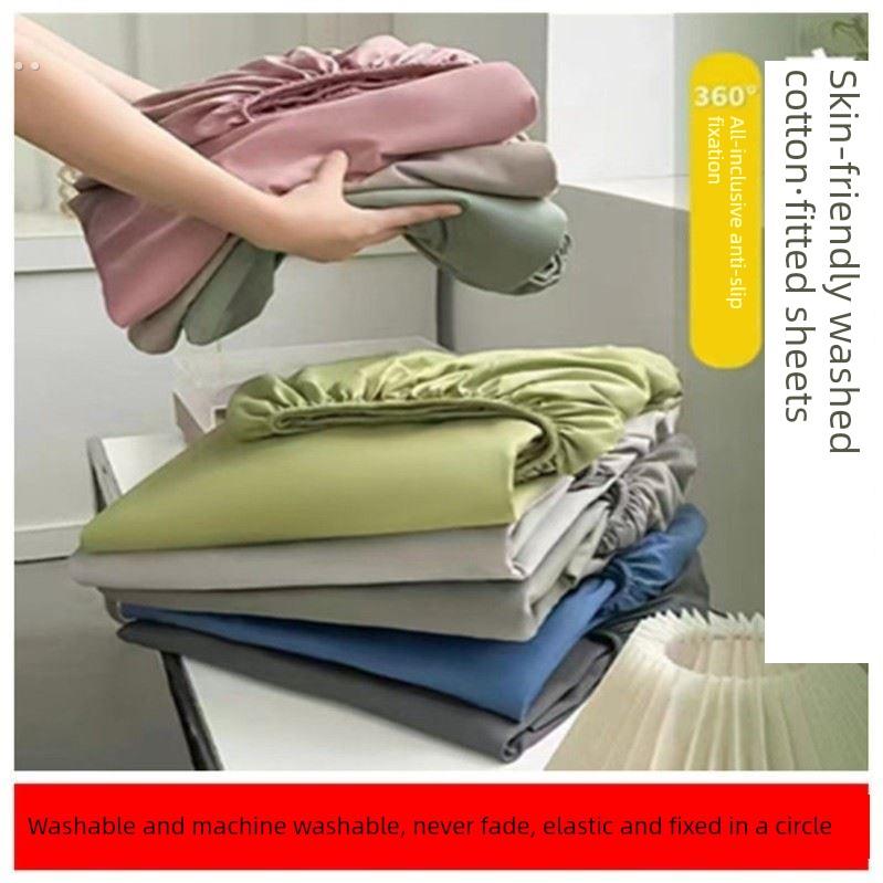 纯色床笠单件防滑床罩套床垫套1.5/1.8m/2.0米床棕垫席梦思保护套