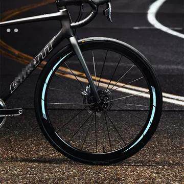 自行车轮组贴纸公路车登山车单车轮圈刀圈装饰警示反光贴片