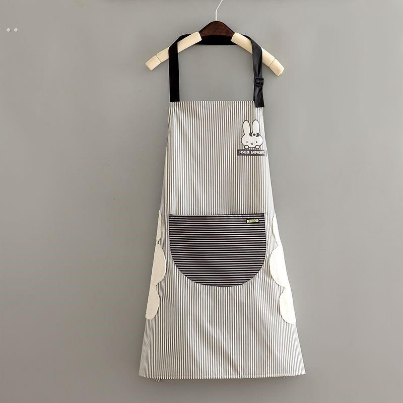 时尚防水厨房做饭围裙女可爱日系男新款2022洋气围腰家用工作成人