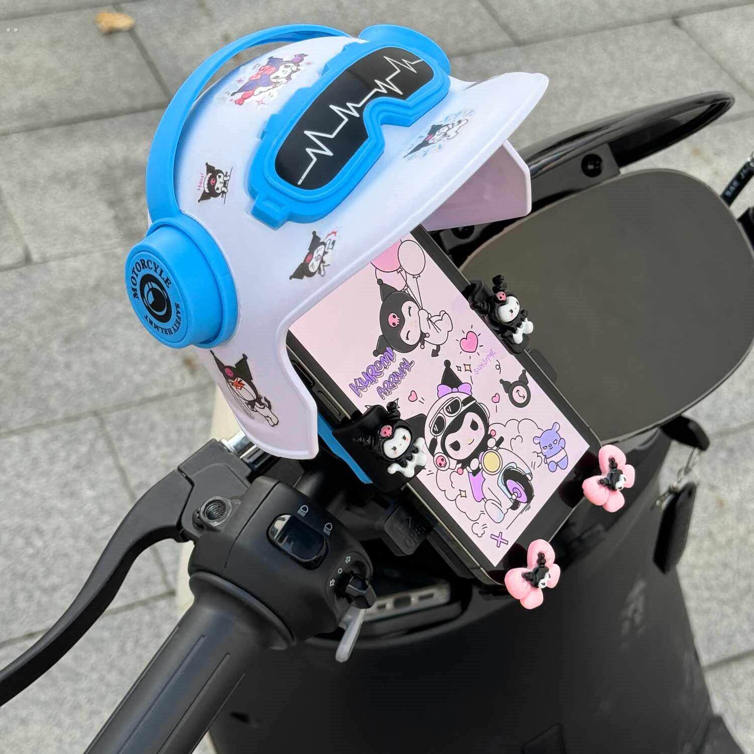 电动车手机架电动车自行车外送骑手可爱防震手机导航支架通用型