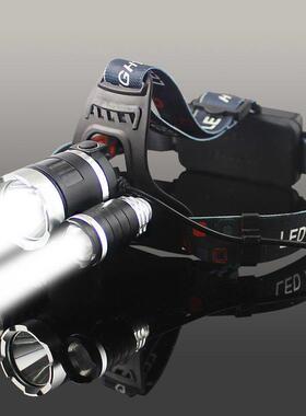 头灯超长续航100小时|强光超亮锂电超轻头戴式小手电筒野外多功能