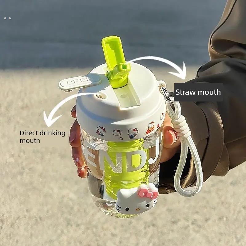 2025新款高颜值水杯女生吸管杯子学生可爱网红爆款夏天随手杯便携