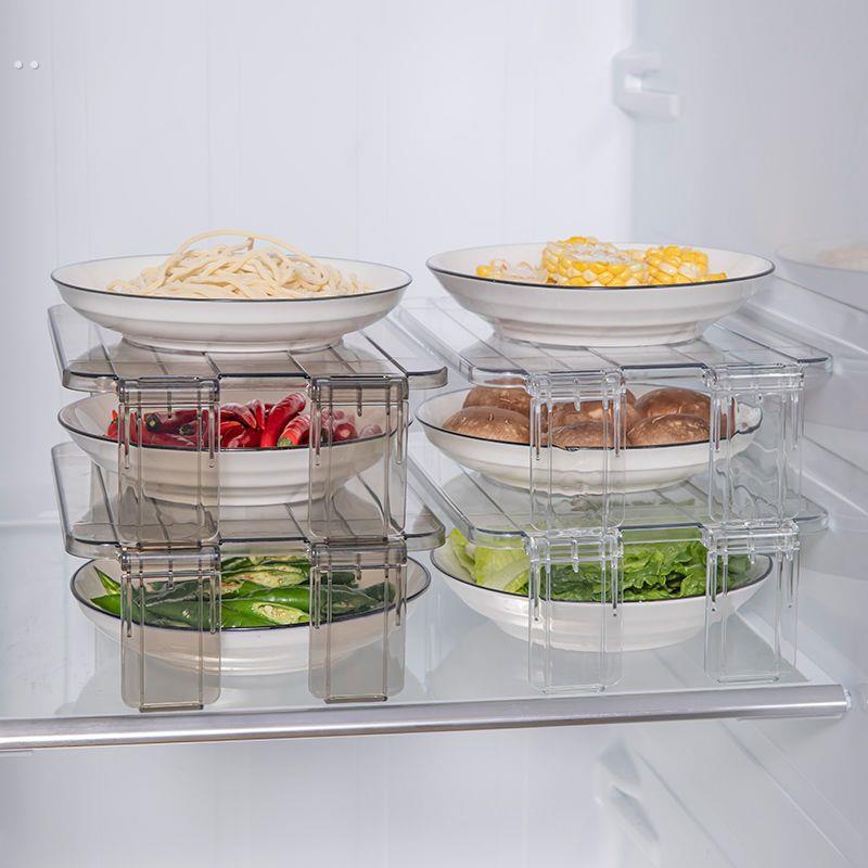 冰箱侧边收纳整理神器冰箱置物架内部厨房用品家用大全分层隔多层