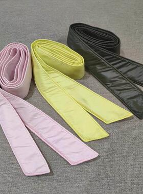 新品腰带女百搭配羽绒服系带加棉加厚简约大衣绑定蝴蝶结装饰腰封