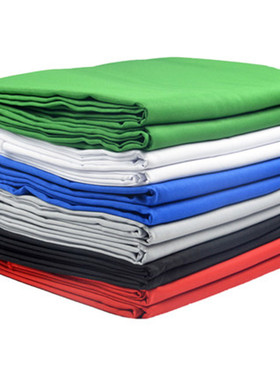 拍照主播照相馆摄影幕抠图蓝色绿色单色抠像背S景加厚不织布3X5绿