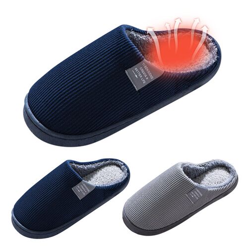 极速Men Slippers Fashion Autumn Winter Cute Keep Warm Shoes