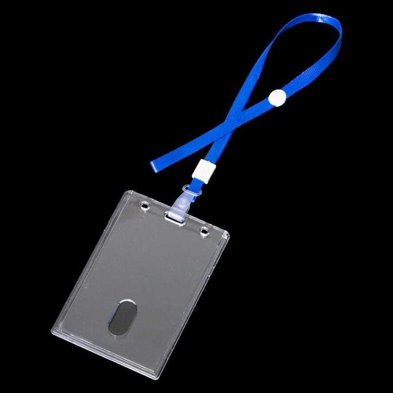 稳斯坦W76665个透明亚克力卡套胸卡牌套工牌工作证件套竖版125