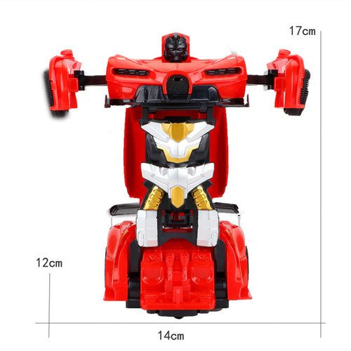 好货RC Car 2 in 1 Transformation Robots Cars Action Collisio