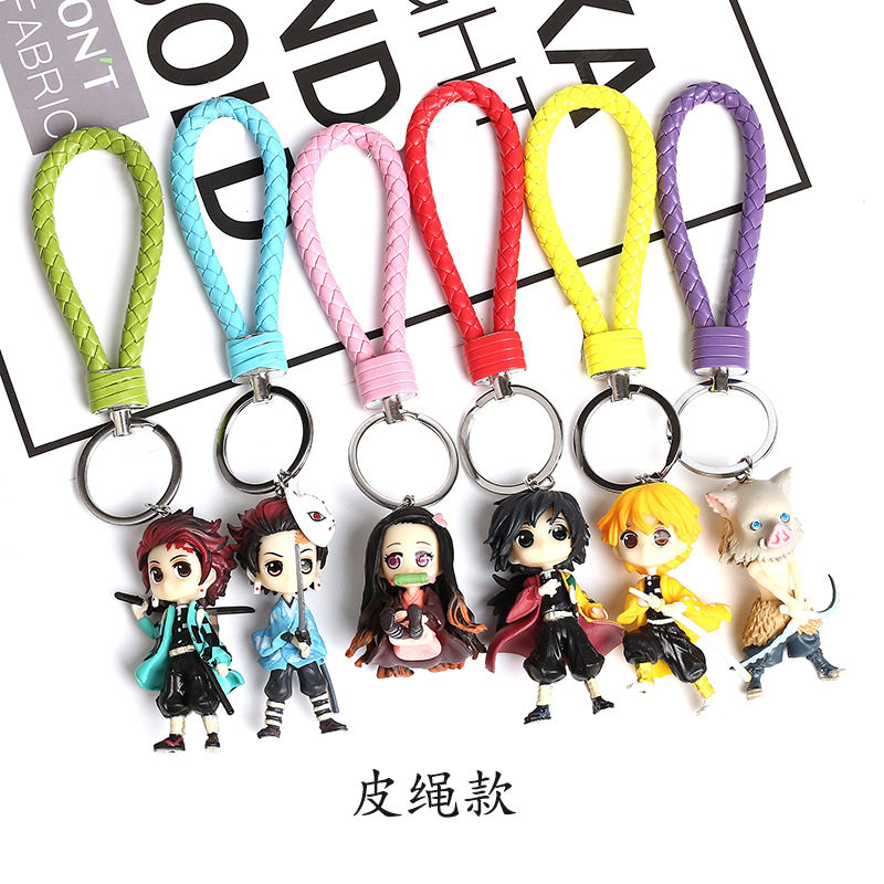 3D Anime Keycha Accessories for Backpack Demon Slayer Cute P