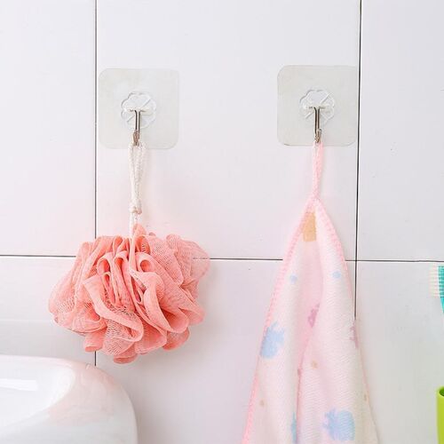 极速*Wall Door Self Adhesive Traceless Hooks Kitchen Clothes