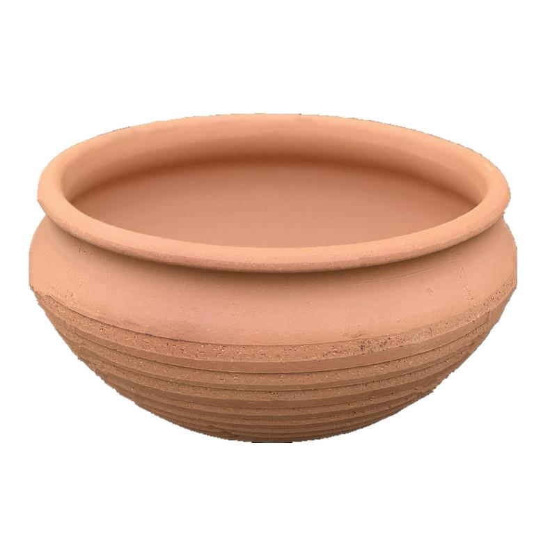 无釉素陶大号红泥土陶罐红陶粗陶透气小盆多肉老桩花盆高筒包邮