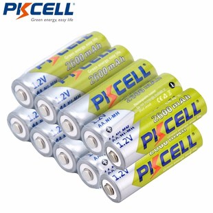 1.2V PKCELL NiMh 2600mAh 2300mAh 10Pcs Batteries
