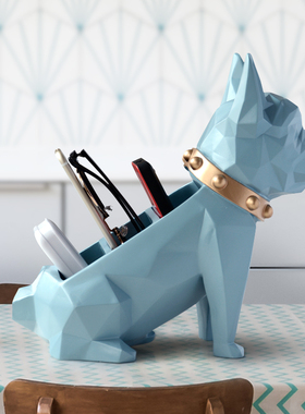 北欧现代收纳摆件创意玄关茶几钥匙遥控盒礼物电视柜杂物整理摆设