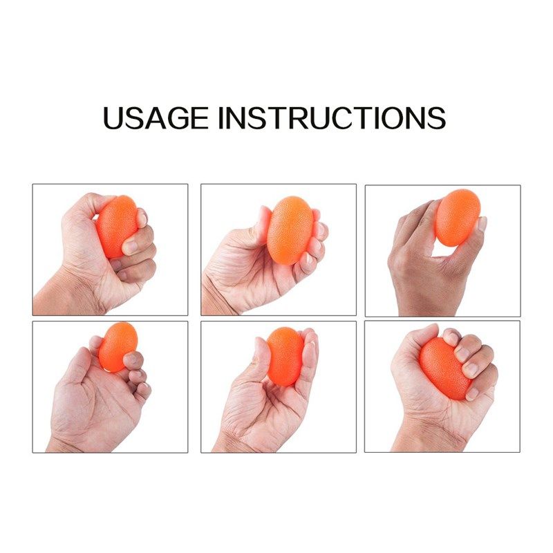 WorthWhile Silica Gel Hand Grip Ball Egg Men Women Gym Fitne