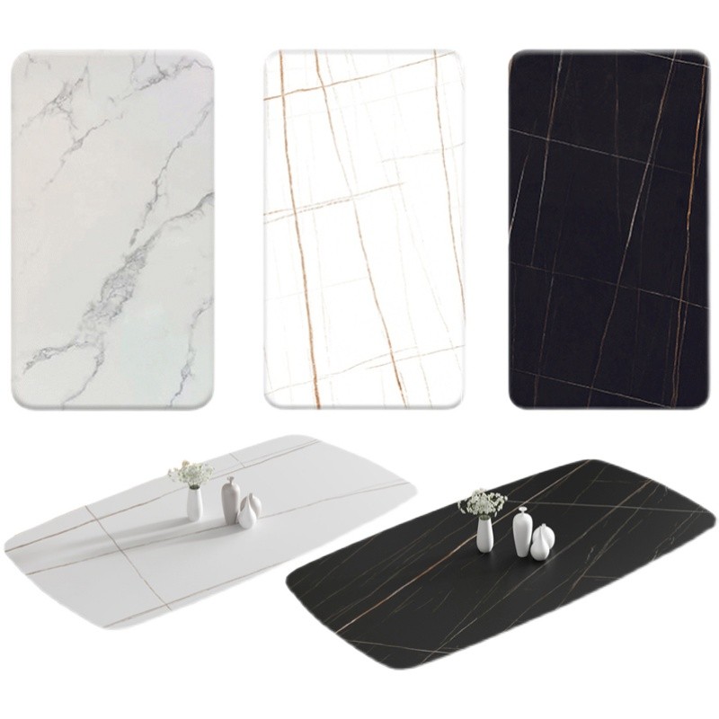 洗衣台台面定制加工长方形餐桌客厅电视柜面岛台吧台轻奢岩板板材