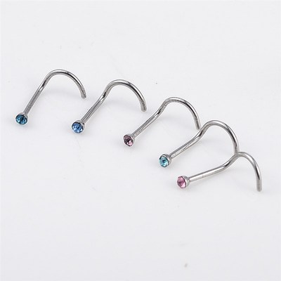10/20/30/40 pcs Punk Style Piercing Nose Lip Jewelry Body Je