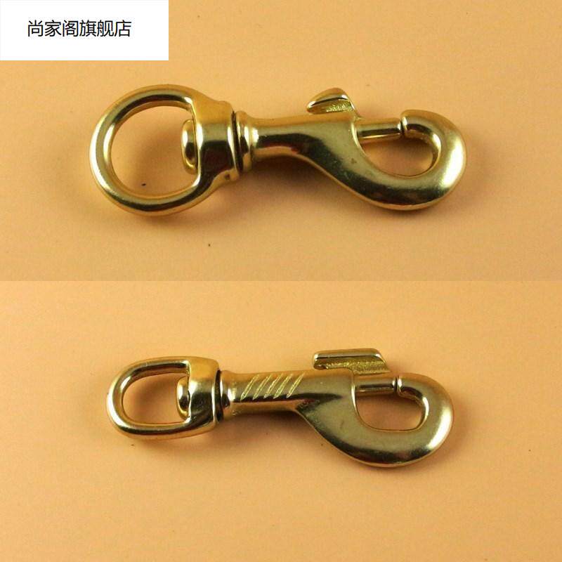 铜钩狗狗头金属牵引绳宠物狗绳铜扣挂扣登山万向钩挂钩转钩扣