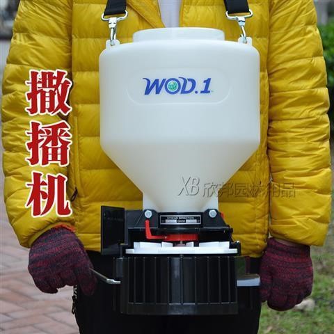 器撒树种机机g机小型式播种机播常青机器施肥施肥手摇草种肥。