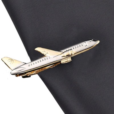 极速Airplane Shape Men Tie Clip Pilot Business Men Necktie C