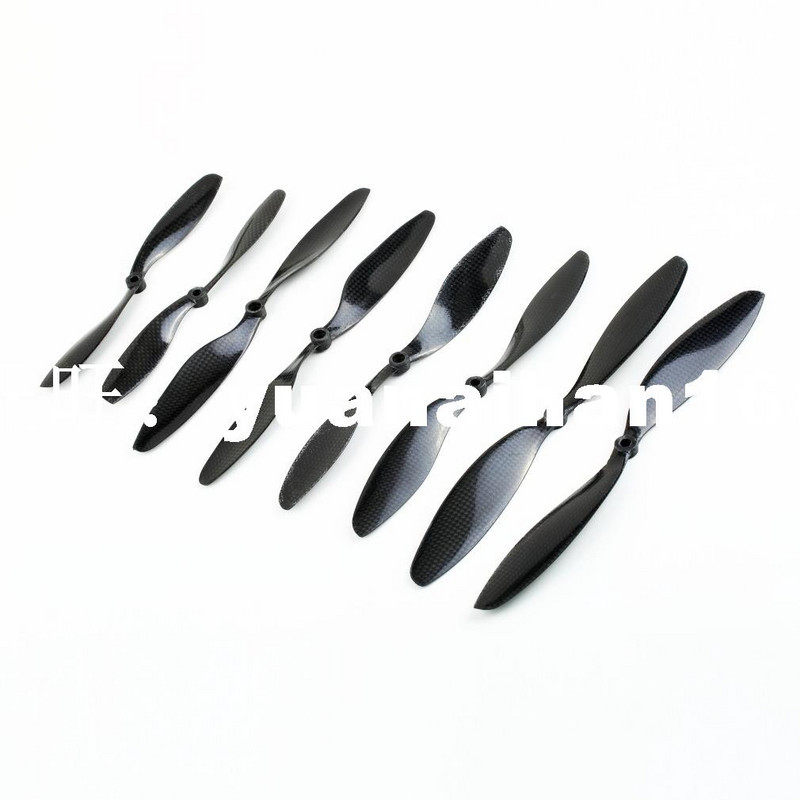 Hot! 1 Pair 10x4.7 Carbon Fiber Propeller Prop CW CCW 1047 f