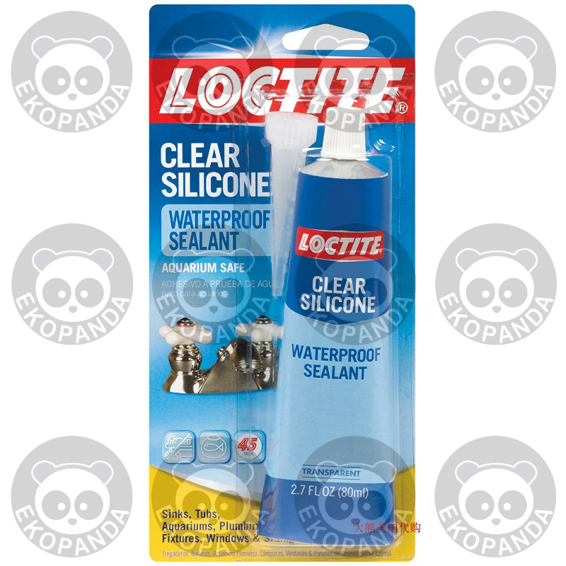 Loctite Clear Silicone Waterproof Sealant 2.7-Ounce (908570)