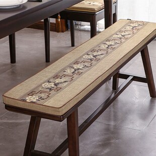 极速长条凳子套罩新中式红木长椅子沙发坐垫长方形长条卡座长凳实