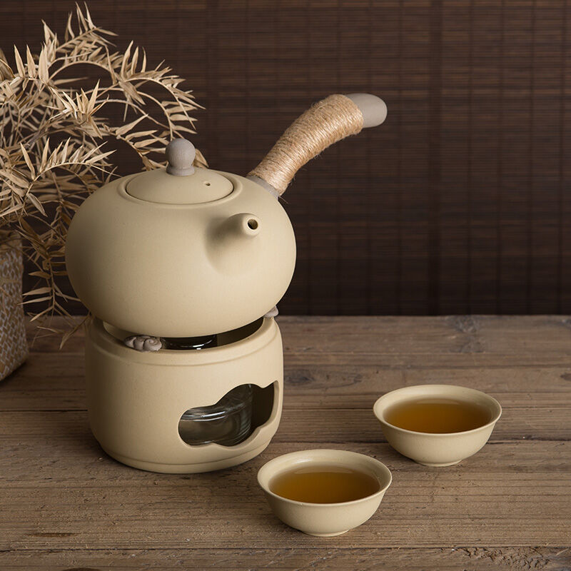 新品酒精灯煮茶i壶紫砂加热烧茶壶茶道煮茶器泡泡茶炉茶壶蜡烛灯