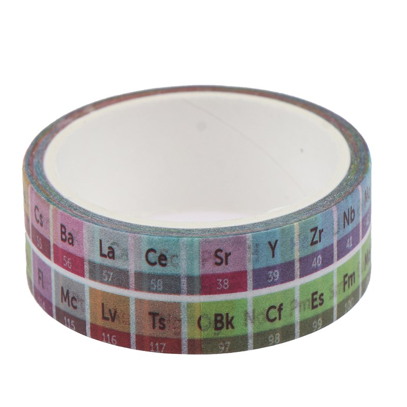 Hot 1Roll DIY Periodic Table of the Elements Adhesive Tape S