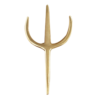 佛像法器黄铜三叉戟家居法器镇宅铜八卦三叉门槛摆件挂墙大门挂饰