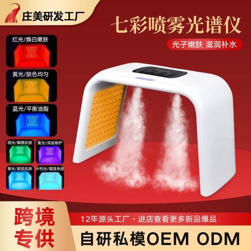 光谱仪美容仪喷雾补水红蓝光led照脸大排灯光子嫩肤美容院用