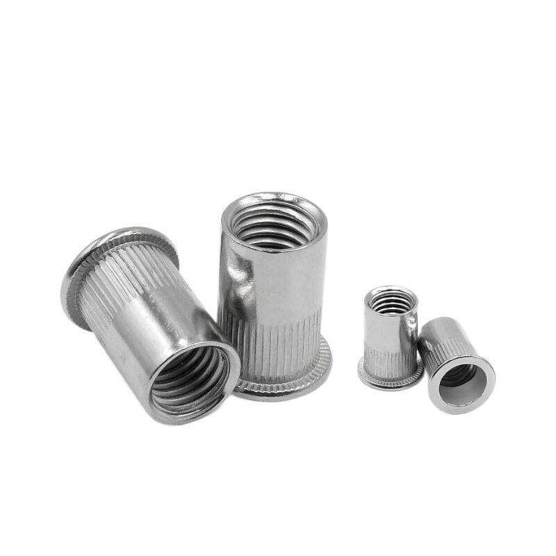 220PCS盒装6.8-13.2mm304不锈钢平头铆钉螺母组合套件