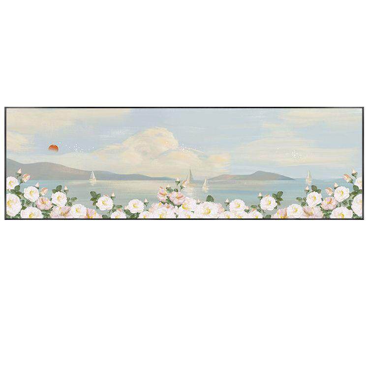 北欧风卧室装饰画横版ins风客厅沙发背景墙壁画温馨房间床头挂画