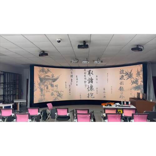 教室大屏硬幕投影解决方案餐厅宴会大屏投影设计安装一站式服务