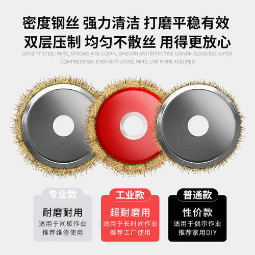 大白鲨钢丝轮角磨机用碗型钢丝刷抛光打磨除锈神器磨光机钢刷刷头