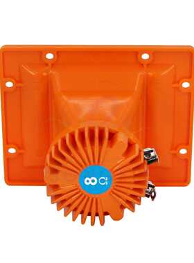 8欧25瓦HP6500钕磁高音喇叭25芯钛膜燕子屋强磁防水扬声器黑橙色