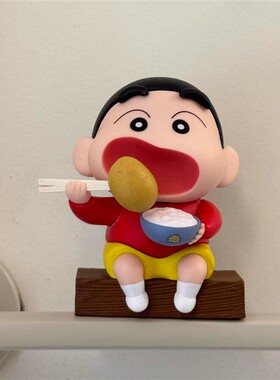 家门C位小新必须冲蜡笔小新摆件桌面卧室门把手装饰新年门饰