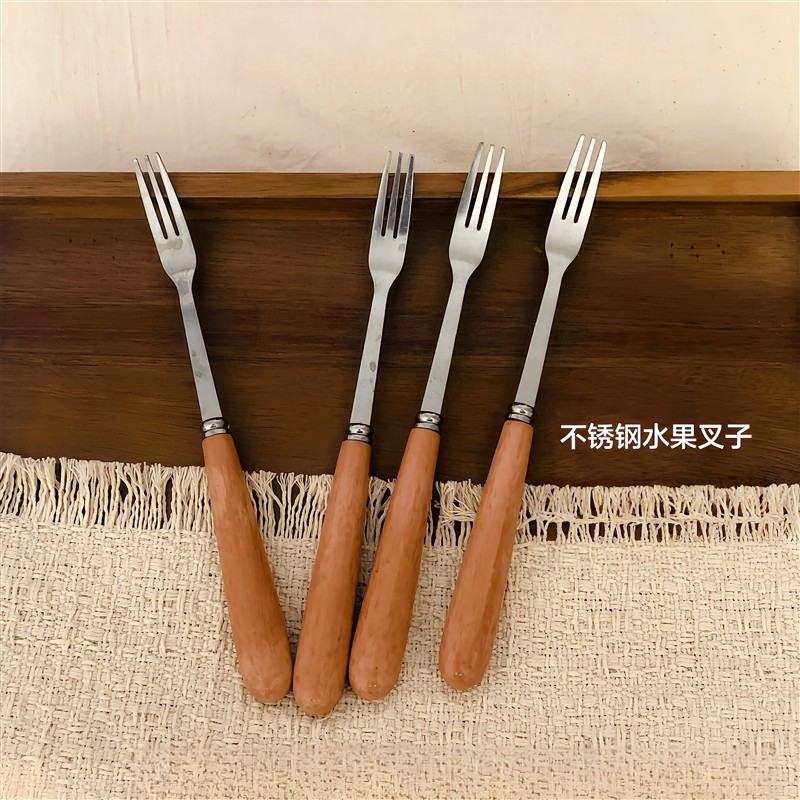 水果叉甜品叉食品级蛋糕叉子家用高档精致餐具