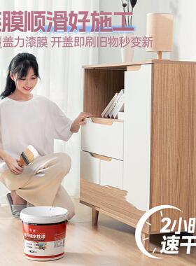 橙色黄色水性木器漆木头家具翻新漆柜子木门改色漆油漆木头自喷漆