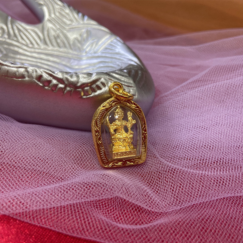顶鼎佛牌泰国佛牌 红钻四面佛吊坠项链挂件男女通款