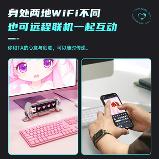 Divoom点音时光之门任意屏RGB拟辉光管时钟桌搭摆件男生日礼物