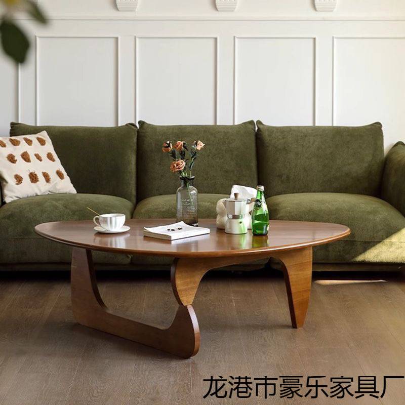 实木新款茶桌原木小户型三角北欧异形茶几简约现代日式客厅家用